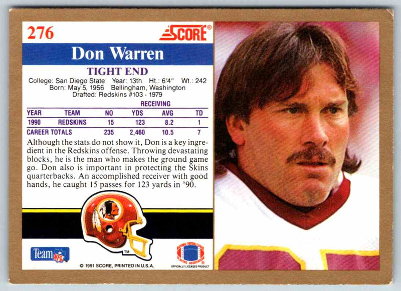 1989 NFL Proset Don Warren