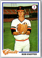 1978 Topps Bob Knepper #589 Rookie