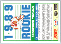 1989 Score Broderick Thomas #245 Rookie