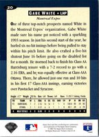 1994 Collector's Choice Gabe White #20