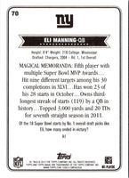 2012 Topps Magic Eli Manning #70