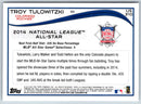 2014 Topps Update Troy Tulowitzki