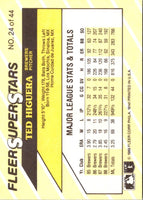 1989 Fleer SuperStars Ted Higuera #24