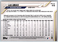 2020 Topps Luis Urias #410