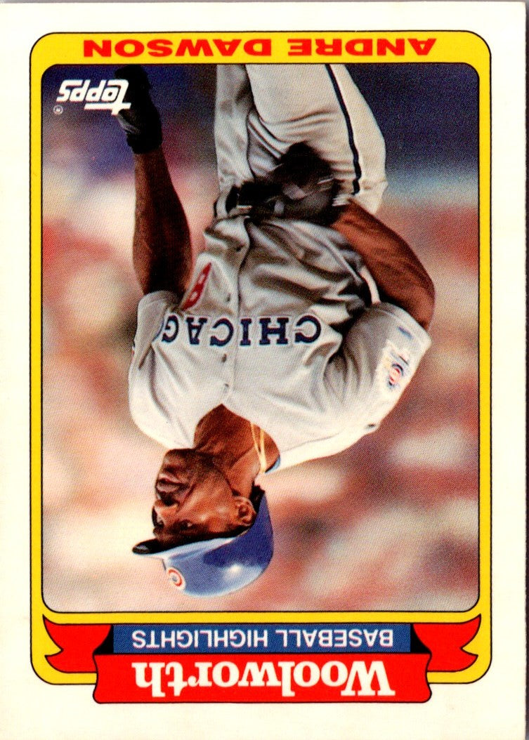 1991 Topps Woolworth Baseball Highlights Andre Dawson