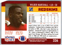 1990 Proset Wilber Marshall #326