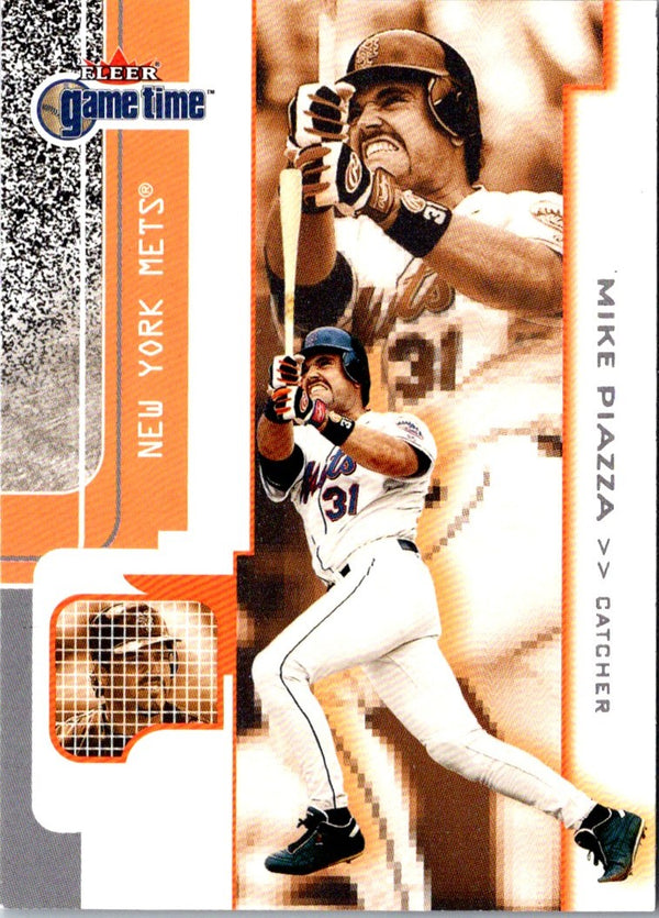 2001 Fleer Game Time Mike Piazza #80