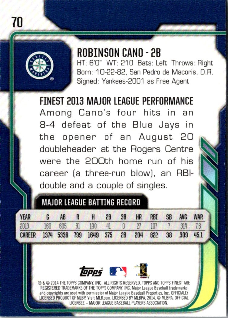 2014 Finest Robinson Cano