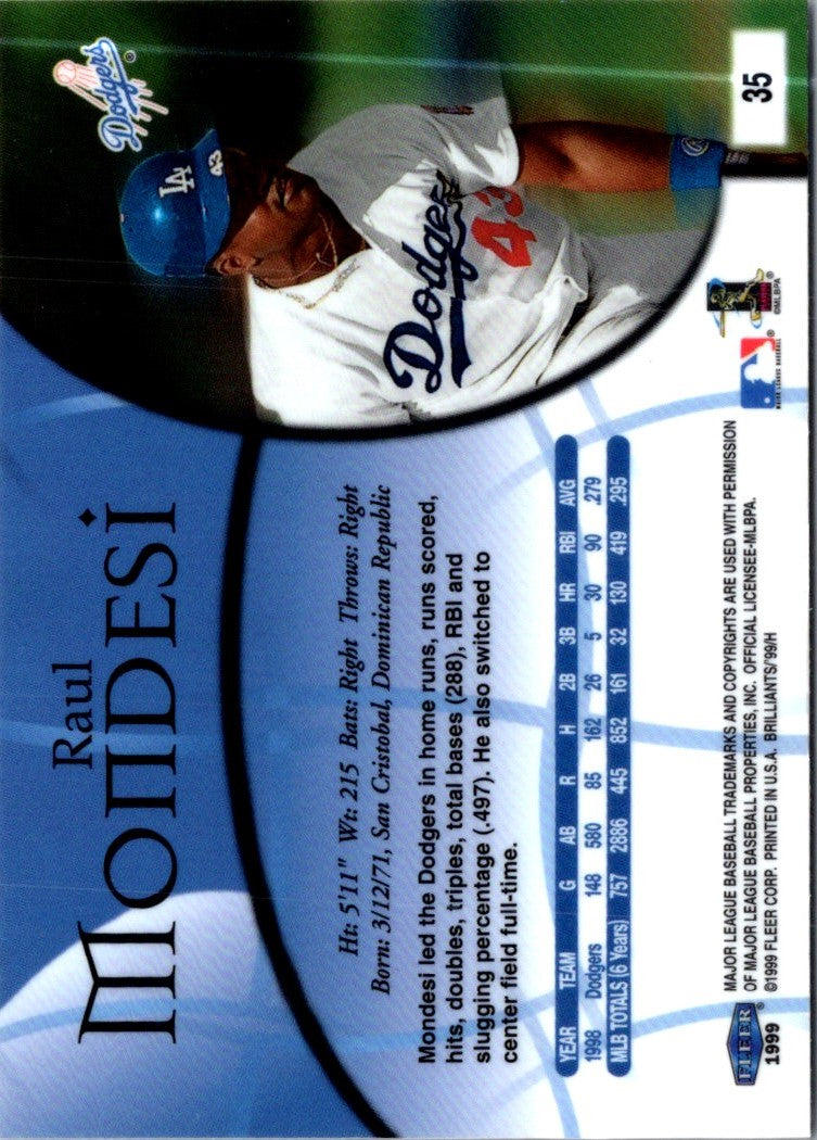 1999 Fleer Raul Mondesi