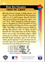 1993 Upper Deck Fred McGriff #496