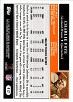 2005 Topps Charlie Frye #417