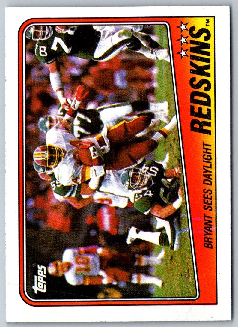 1988 Topps Redskins Team Leaders - Kelvin Bryant