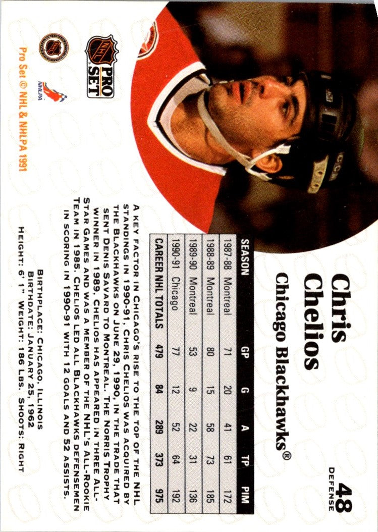 1991 Pro Set Chris Chelios