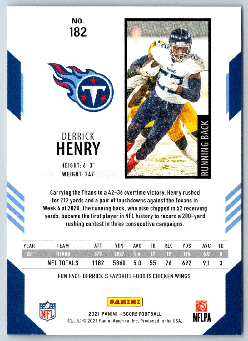 2021 Score Scorecard Derrick Henry