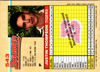 1992 Bowman Justin Thompson #543 Rookie