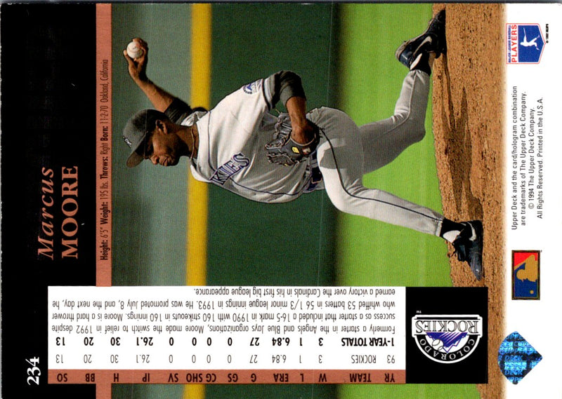 1994 Upper Deck Mike Moore