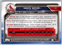 2019 Bowman Dakota Hudson #73 Rookie