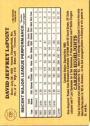 1985 Donruss Dave LaPoint