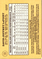 1985 Donruss Dave LaPoint #138