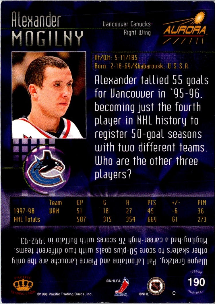 1998 Pacific Aurora Alexander Mogilny