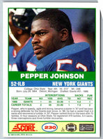 1999 Score Pepper Johnson #230