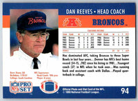 1990 Pro Set Dan Reeves #94