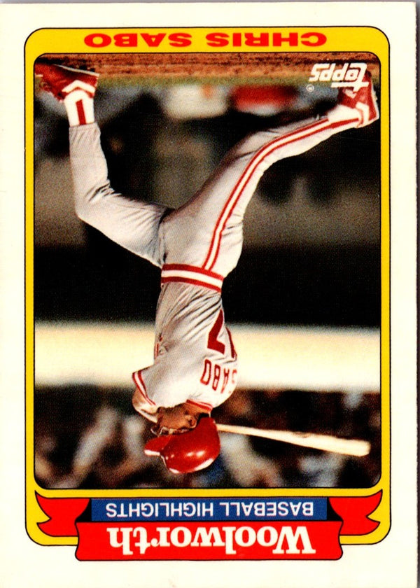 1991 Topps Woolworth Baseball Highlights Chris Sabo #29