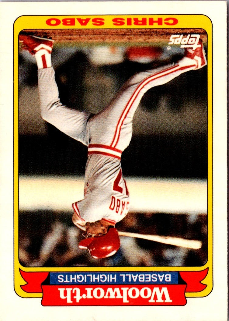 1991 Topps Woolworth Baseball Highlights Chris Sabo