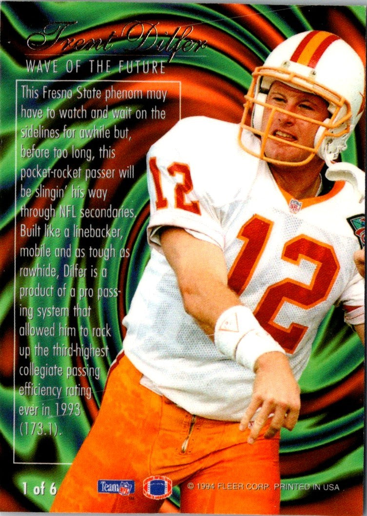 1994 Ultra Flair Wave of the Future Trent Dilfer