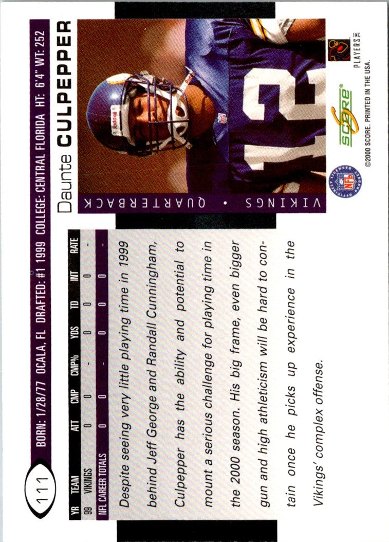 2000 Score Daunte Culpepper