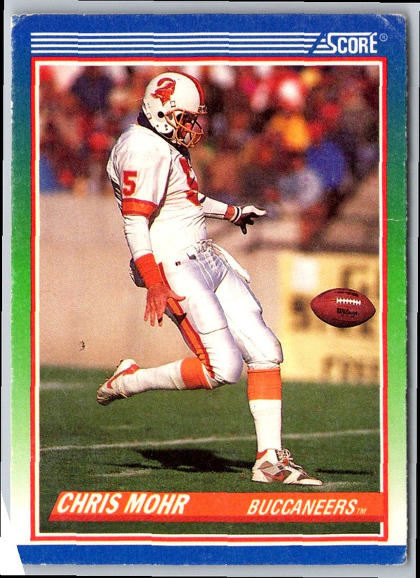 1990 Score Chris Mohr #363 Rookie