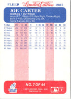1987 Fleer Limited Edition Joe Carter #7