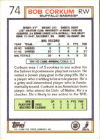 1992 Topps Bob Corkum #74