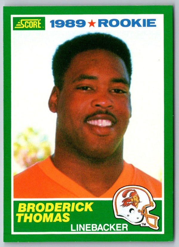 1989 Score Broderick Thomas #245 Rookie