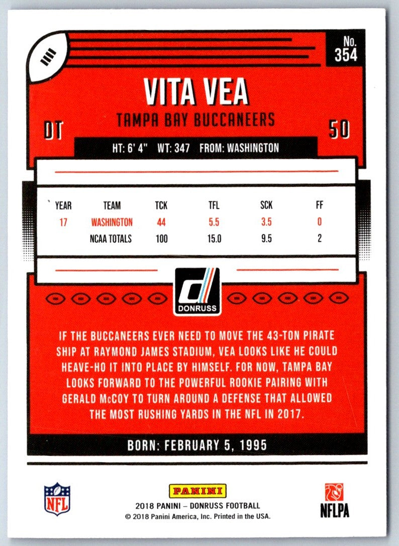 2018 Donruss Press Proof Blue Vita Vea