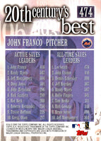 2000 Topps Active Saves Leaders - John Franco #474