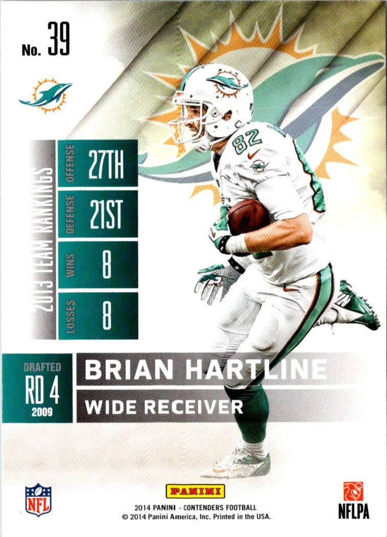 2014 Panini Contenders Brian Hartline