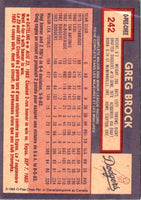 1984 O-Pee-Chee Greg Brock #242