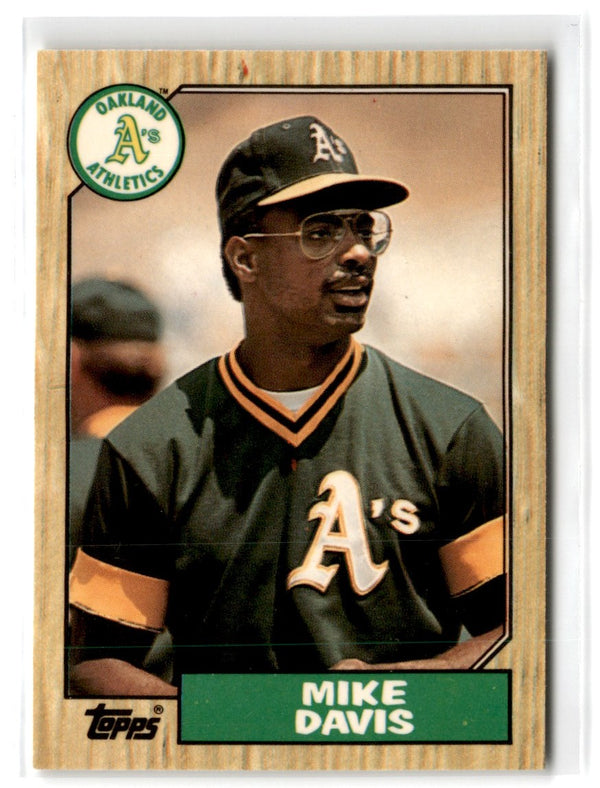 1987 Topps Tiffany Mike Davis #83