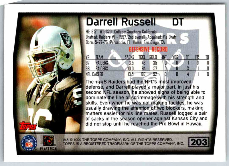 1999 Topps Darrell Russell