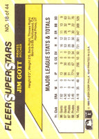 1989 Fleer SuperStars Jim Gott #18