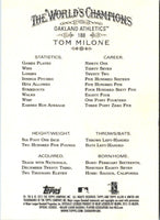 2012 Topps Allen & Ginter Tom Milone #188 Rookie