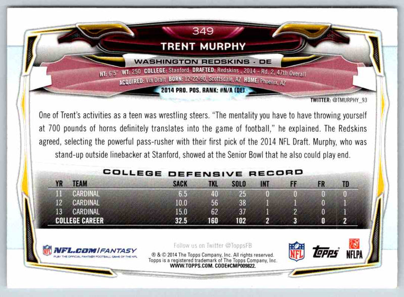 2014 Topps Trent Murphy