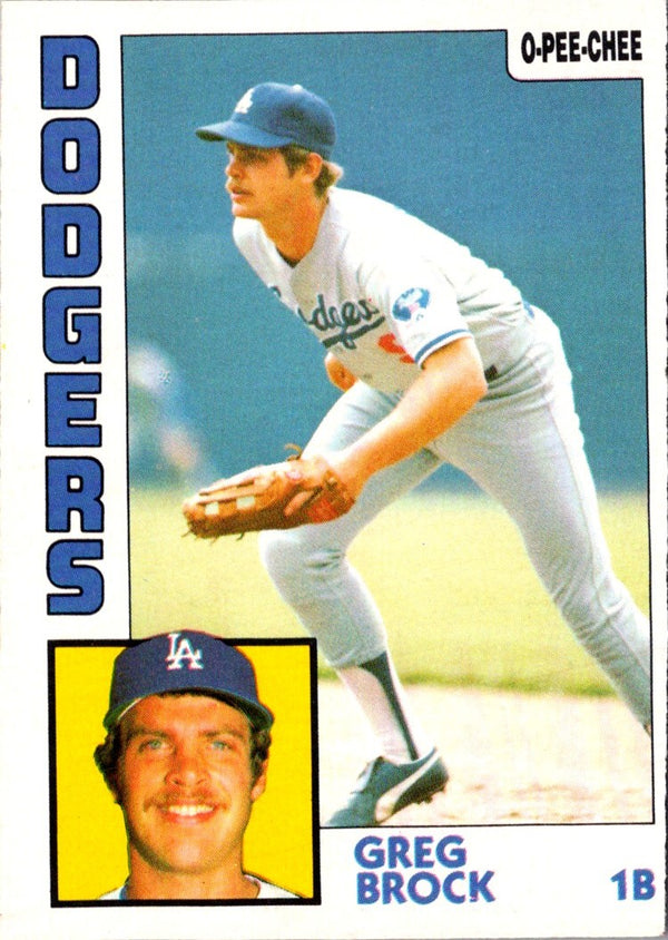 1984 O-Pee-Chee Greg Brock #242