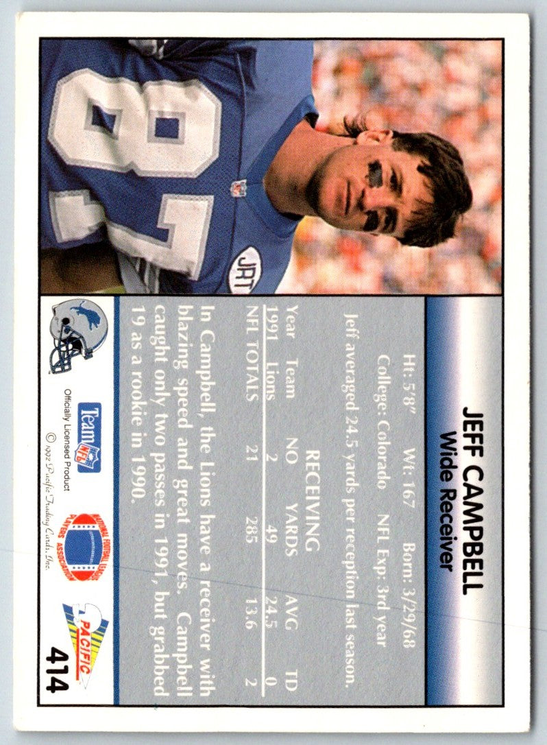 1992 Pacific Jeff Campbell