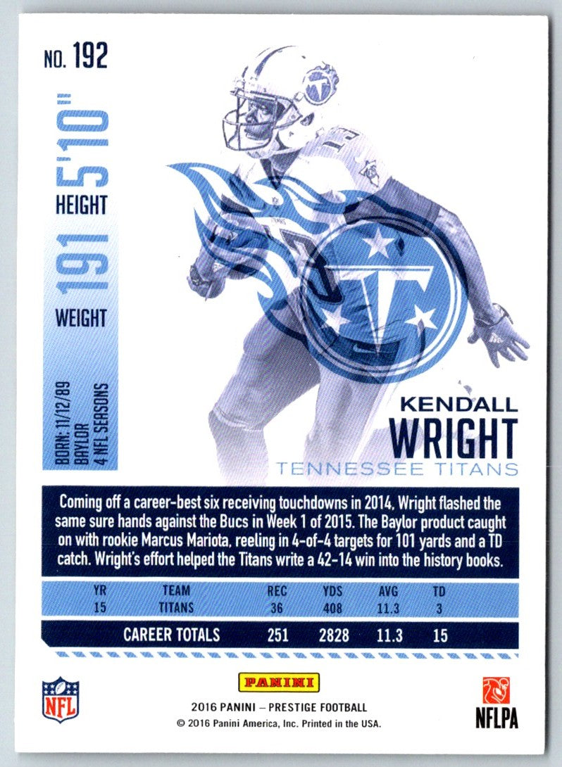 2016 Panini Prestige Kendall Wright