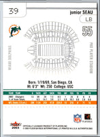 2003 Fleer Authentix Junior Seau #39