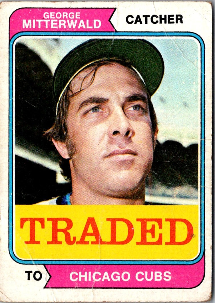 1974 Topps Traded George Mitterwald