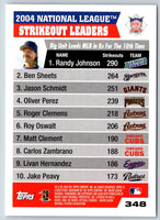 2003 Topps Randy Johnson/Curt Schilling/Kerry Wood #348