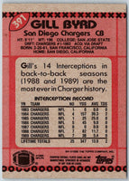 1990 Topps Gill Byrd #391